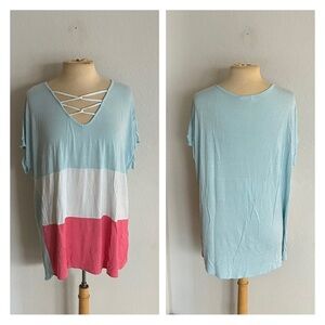 Chicsoul colorblock tee